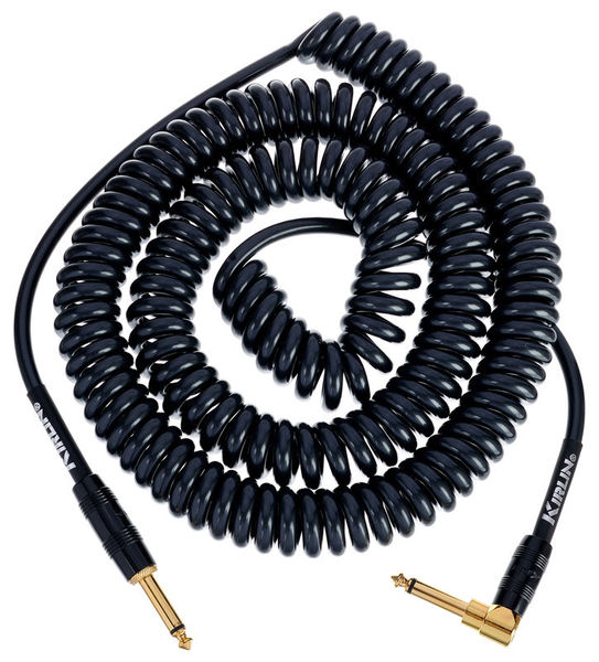 Premium Coil Cable 9m Black Kirlin