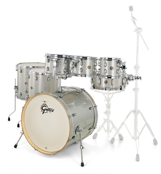 Catalina Maple 7-piece Silver Gretsch Drums